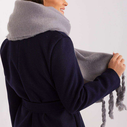 Tassel-Trimmed Cozy Winter Wrap - Stylish Versatile Scarf