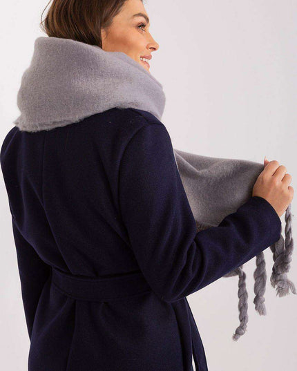 Tassel-Trimmed Cozy Winter Wrap - Stylish Versatile Scarf
