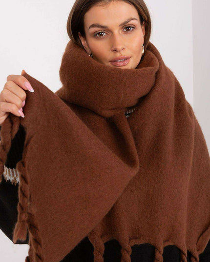 Tassel-Trimmed Cozy Winter Wrap - Stylish Versatile Scarf