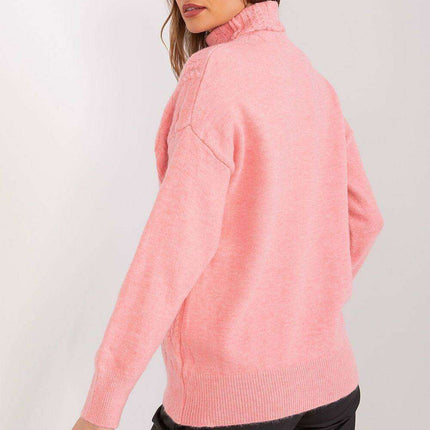 Knitted Turtleneck Pullover Sweater
