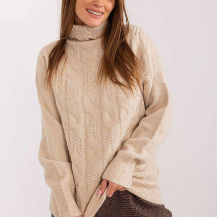 Knitted Turtleneck Pullover Sweater