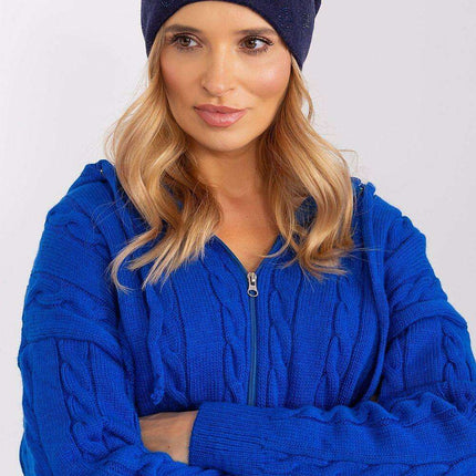 Glamorous Rhinestone-Embellished Cashmere Winter Beanie Hat