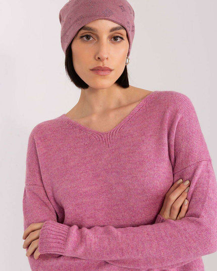 Glamorous Rhinestone-Embellished Cashmere Winter Beanie Hat