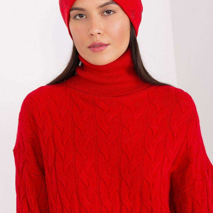 Glamorous Rhinestone-Embellished Cashmere Winter Beanie Hat