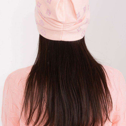 Glamorous Rhinestone-Embellished Cashmere Winter Beanie Hat