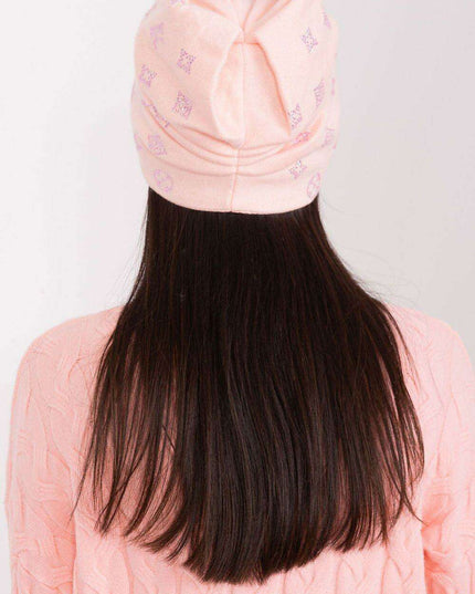 Glamorous Rhinestone-Embellished Cashmere Winter Beanie Hat