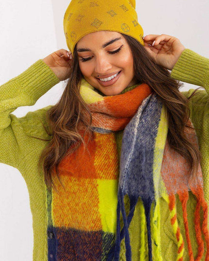 Glamorous Rhinestone-Embellished Cashmere Winter Beanie Hat