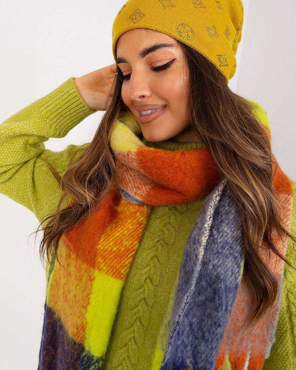 Glamorous Rhinestone-Embellished Cashmere Winter Beanie Hat