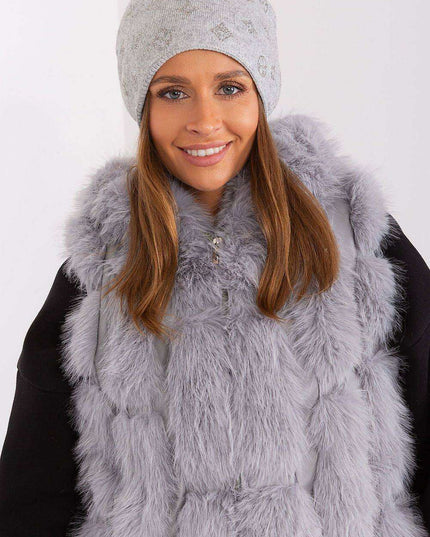 Glamorous Rhinestone-Embellished Cashmere Winter Beanie Hat