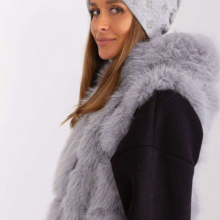 Glamorous Rhinestone-Embellished Cashmere Winter Beanie Hat