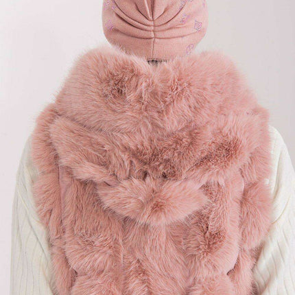 Glamorous Rhinestone-Embellished Cashmere Winter Beanie Hat