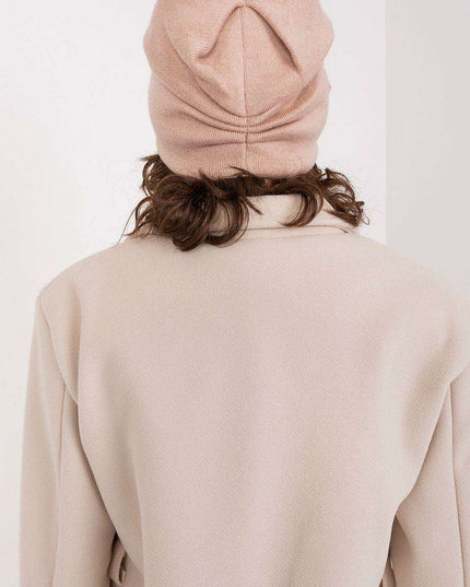 Stylish Winter Knit Beanie with Elegant Applique Detail