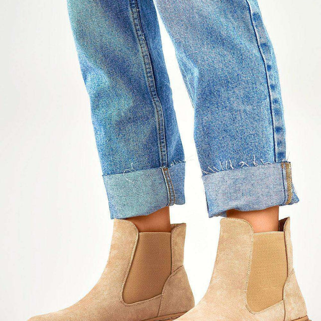 Elegant Eco-Suede Slip-On Boots for Women