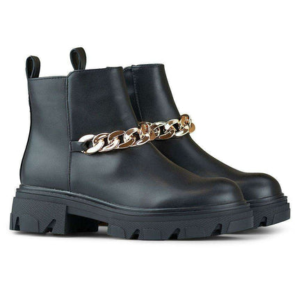 Sleek Eco-Conscious Black Vegan Leather Ankle Boots for Women