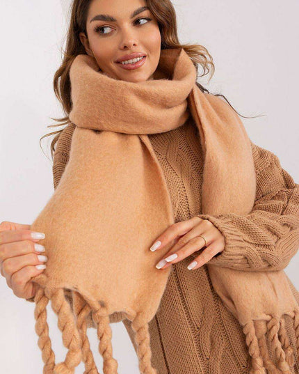 Tassel-Trimmed Cozy Winter Wrap - Stylish Versatile Scarf