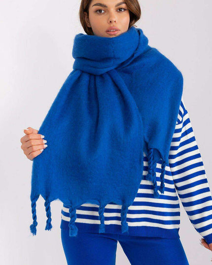 Tassel-Trimmed Cozy Winter Wrap - Stylish Versatile Scarf
