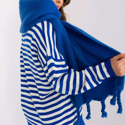 Tassel-Trimmed Cozy Winter Wrap - Stylish Versatile Scarf