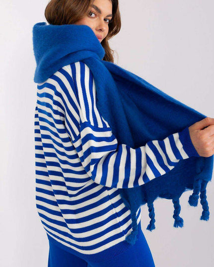Tassel-Trimmed Cozy Winter Wrap - Stylish Versatile Scarf