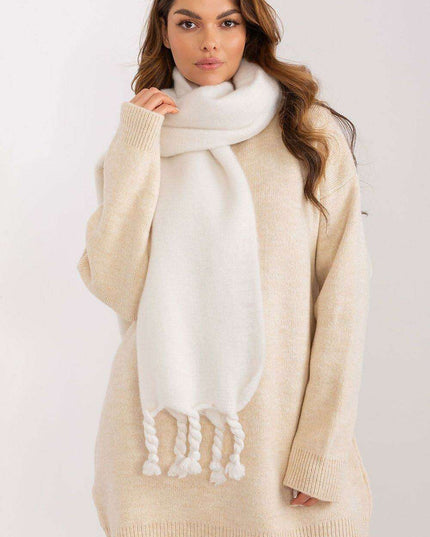 Tassel-Trimmed Cozy Winter Wrap - Stylish Versatile Scarf