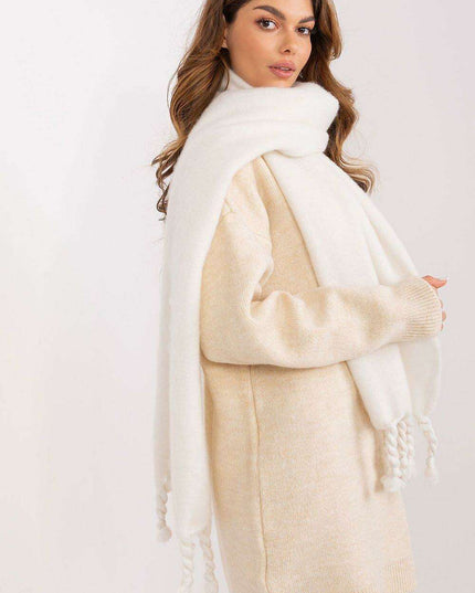 Tassel-Trimmed Cozy Winter Wrap - Stylish Versatile Scarf