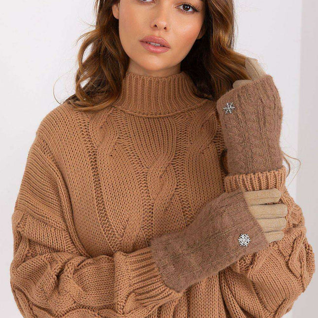 Chic Touchscreen Floral Insulated Gloves