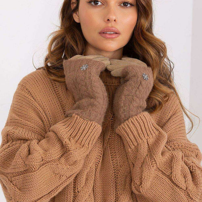 Chic Touchscreen Floral Insulated Gloves