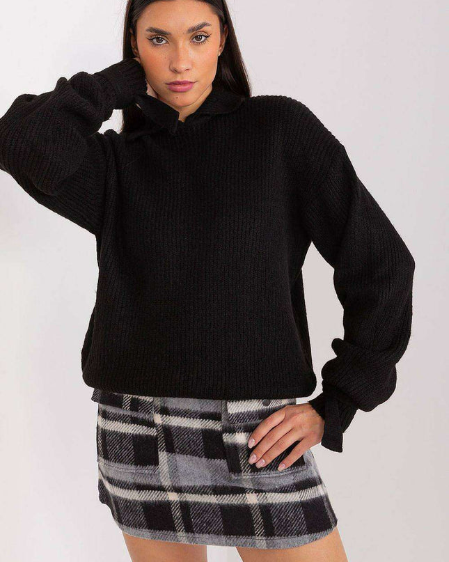 Versatile Elegance - Convertible Knit Sweater