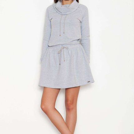 Chic Adjustable Turtleneck Daydress for Effortless Elegance