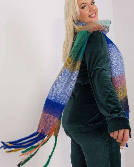 Chic Fringed Plaid Wrap for Stylish Warmth