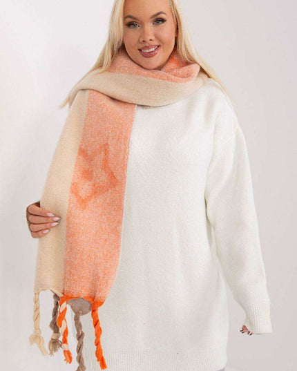 Autumn Striped Shawl with Elegant Tassels – Versatile Women’s Wrap