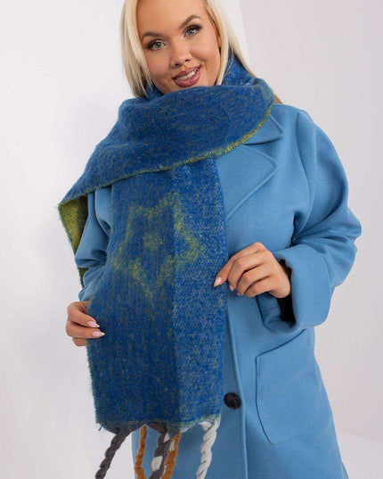 Autumn Striped Shawl with Elegant Tassels – Versatile Women’s Wrap