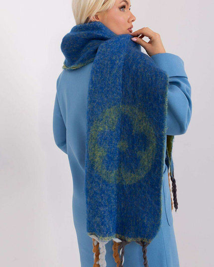 Autumn Striped Shawl with Elegant Tassels – Versatile Women’s Wrap