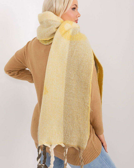 Autumn Striped Shawl with Elegant Tassels – Versatile Women’s Wrap