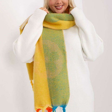 Autumn Striped Shawl with Elegant Tassels – Versatile Women’s Wrap