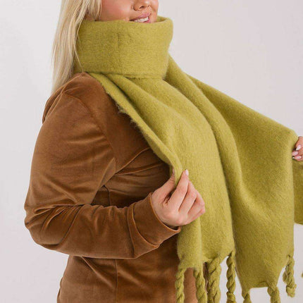 Tassel-Trimmed Cozy Winter Wrap - Stylish Versatile Scarf