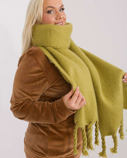 Tassel-Trimmed Cozy Winter Wrap - Stylish Versatile Scarf