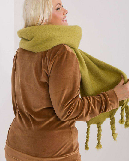 Tassel-Trimmed Cozy Winter Wrap - Stylish Versatile Scarf