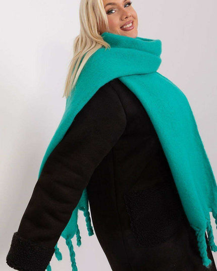 Tassel-Trimmed Cozy Winter Wrap - Stylish Versatile Scarf
