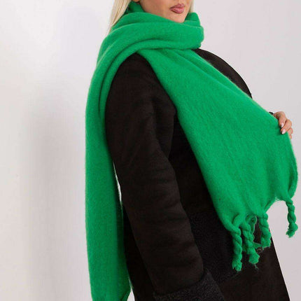 Tassel-Trimmed Cozy Winter Wrap - Stylish Versatile Scarf