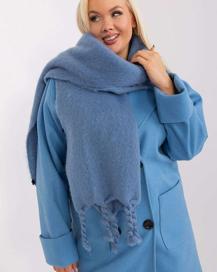 Tassel-Trimmed Cozy Winter Wrap - Stylish Versatile Scarf