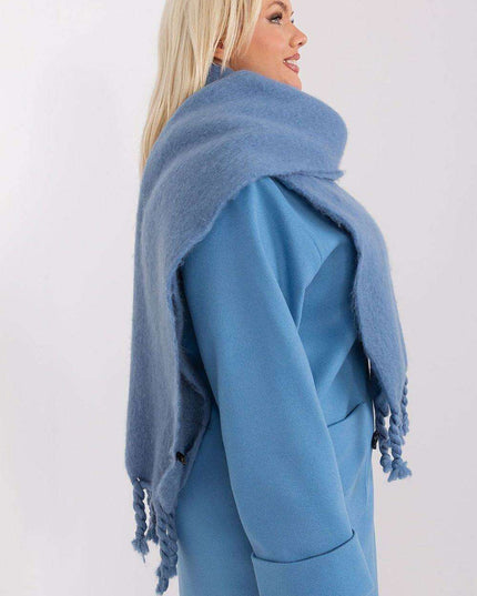 Tassel-Trimmed Cozy Winter Wrap - Stylish Versatile Scarf