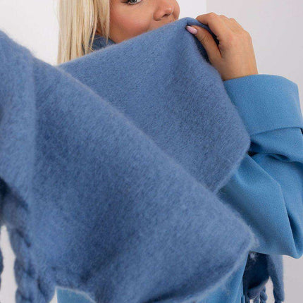 Tassel-Trimmed Cozy Winter Wrap - Stylish Versatile Scarf