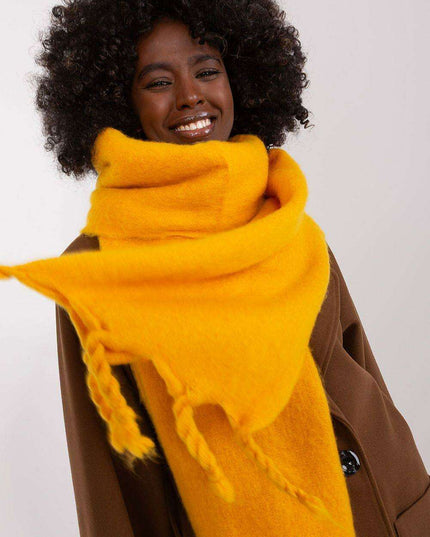 Tassel-Trimmed Cozy Winter Wrap - Stylish Versatile Scarf