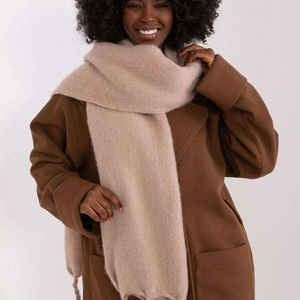 Tassel-Trimmed Cozy Winter Wrap - Stylish Versatile Scarf