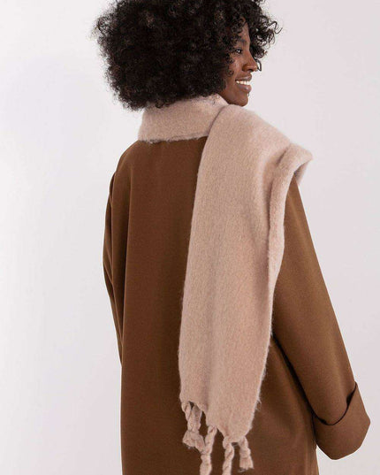 Tassel-Trimmed Cozy Winter Wrap - Stylish Versatile Scarf