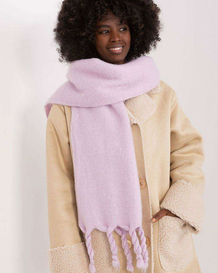 Tassel-Trimmed Cozy Winter Wrap - Stylish Versatile Scarf