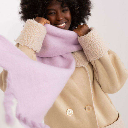 Tassel-Trimmed Cozy Winter Wrap - Stylish Versatile Scarf