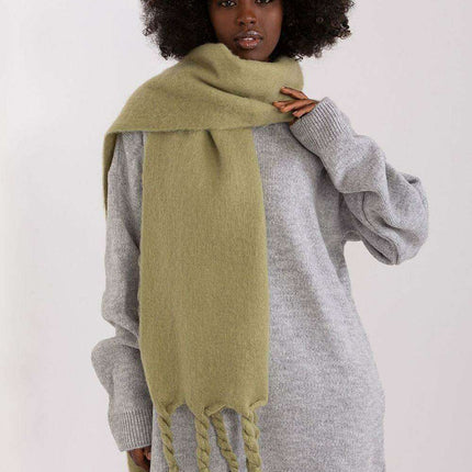 Tassel-Trimmed Cozy Winter Wrap - Stylish Versatile Scarf