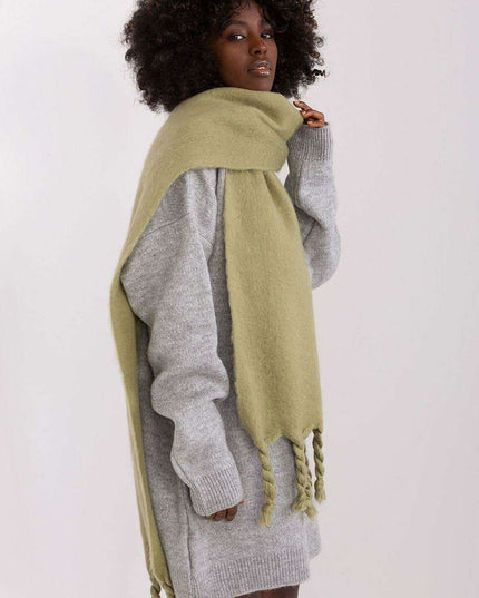 Tassel-Trimmed Cozy Winter Wrap - Stylish Versatile Scarf