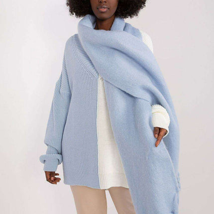 Tassel-Trimmed Cozy Winter Wrap - Stylish Versatile Scarf